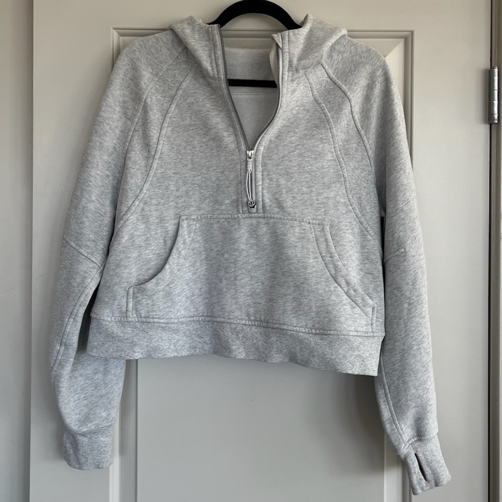 Lululemon Quarter Zip Scuba Crop Hoodie